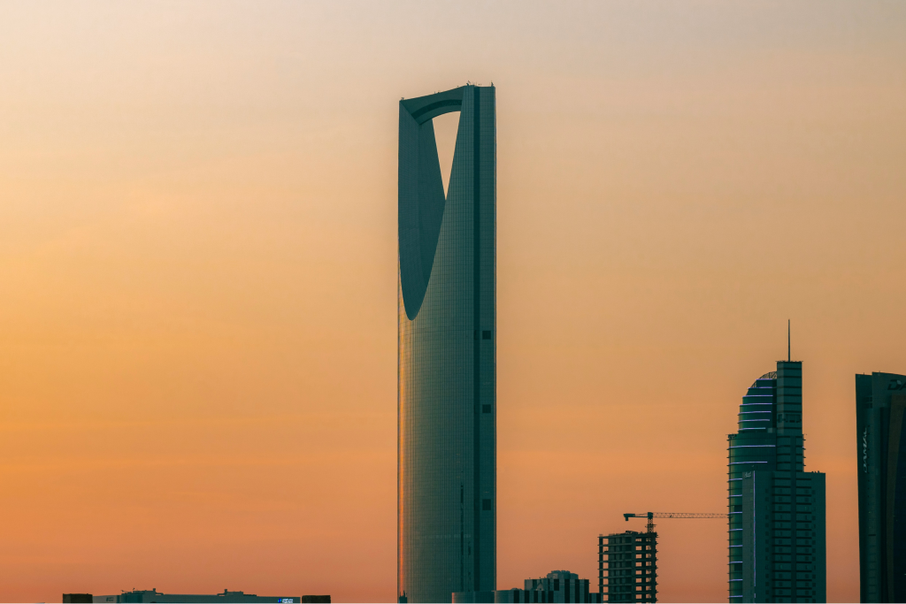 kingdom tower Riyadh in Saudi Arabia