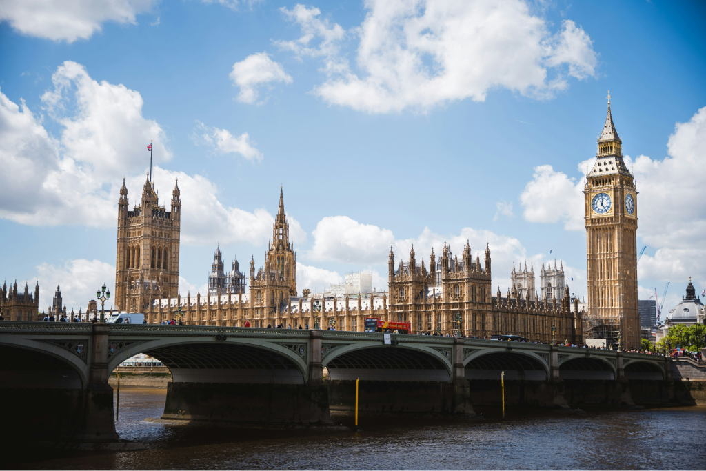 big ben in london on a summers day